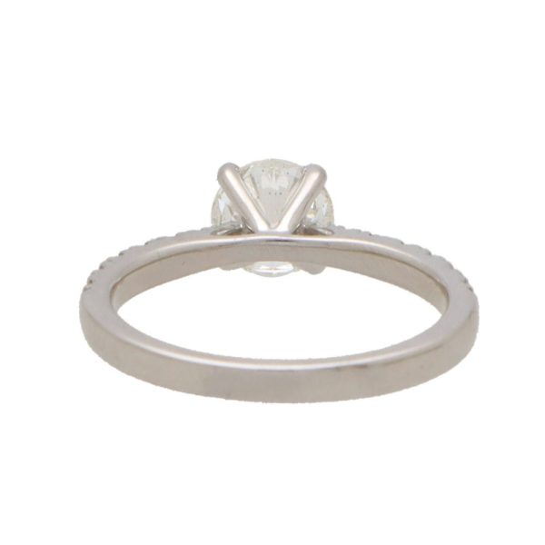 1 carat diamond ring in white gold