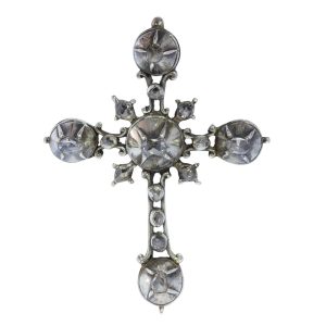 1750’s Rococo Silver Cross Pendant
