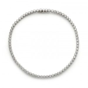 Modern Diamond Line Tennis Bracelet, 1.92 carats