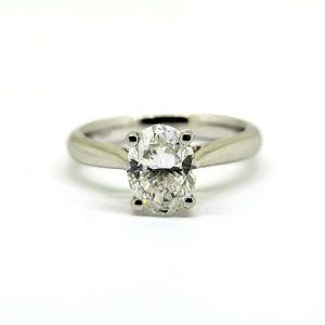 GIA Certified 1.15ct Oval Cut Solitaire Engagement Ring