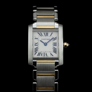 Cartier Tank Francaise W51007Q4 Ladies Steel and Gold Watch with 2023 Service Papers