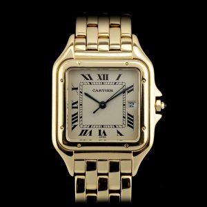 Vintage Cartier Panthere 1060 27mm 18ct Yellow Gold Watch with Service Papers