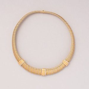 Cartier Trinity Gold Tubogas Collar Necklace