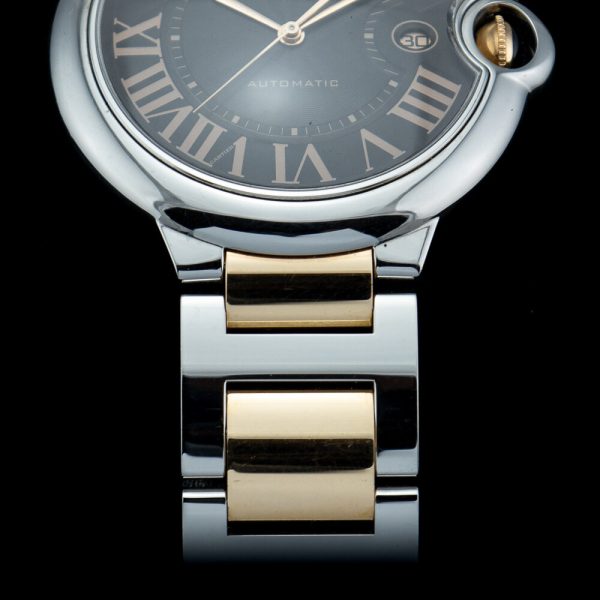 Cartier Ballon Bleu W6920032 Steel and Rose Gold 42mm Watch with Box and Papers, pre-owned and unpolished Circa 2010