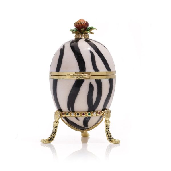 Faberge limited edition gold and enamel egg with gemstones.