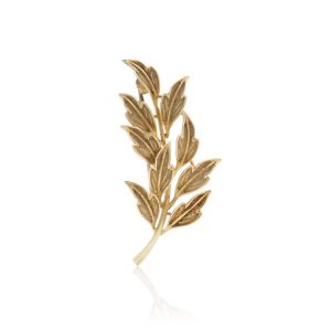 Tiffany & Co. 18 Carat Yellow Gold Leaf Brooch