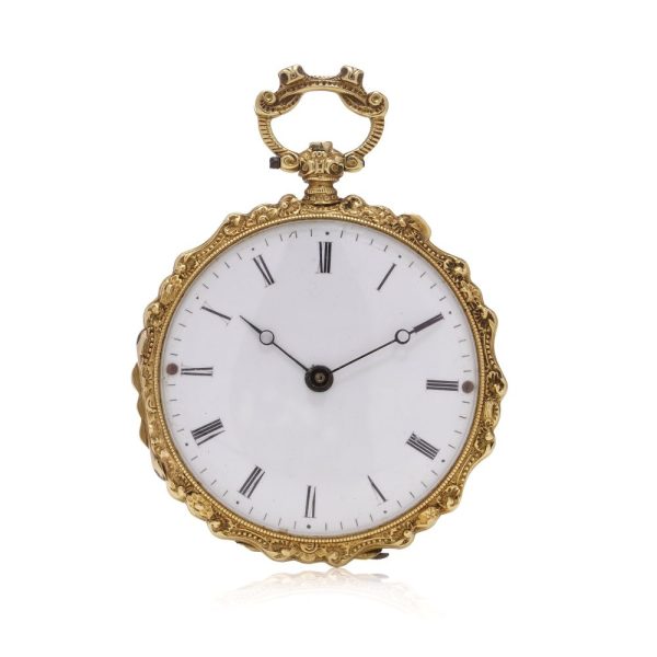 Antique late 19th century pocket watch by Berthie of Geneva.