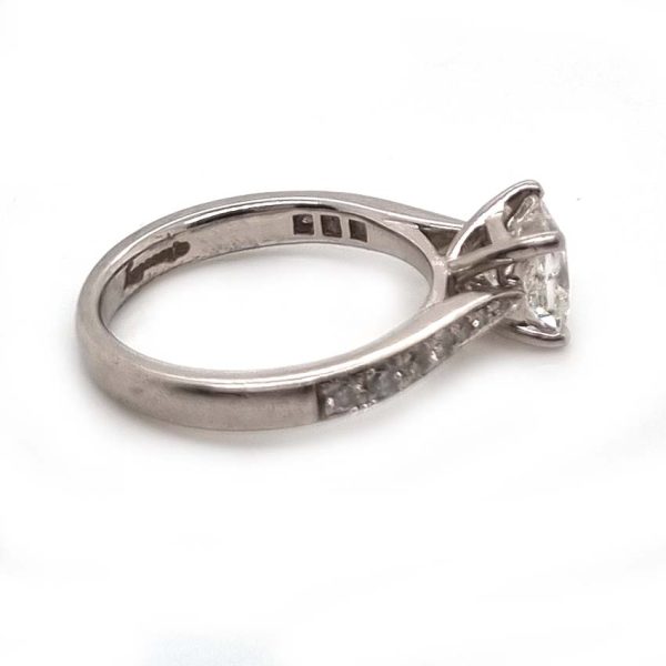 GIA Certified 1.05ct Princess Diamond Solitaire Engagement Ring