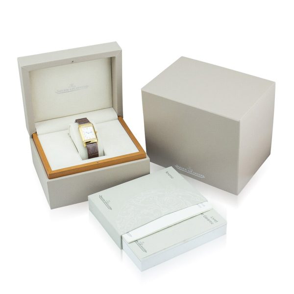 Jaeger-LeCoultre Ladies Reverso Duetto 269.1.54 with Diamonds 18ct yellow gold ladies Jaeger unworn vintage watch with original box, booklets and papers