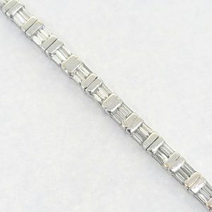 Vintage 4.50ct Baguette Cut Diamond Line Bracelet