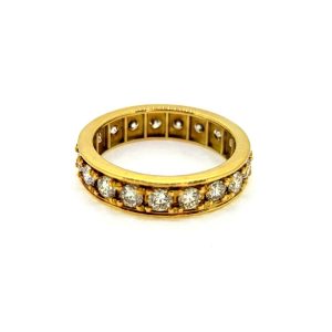 1.80ct Diamond Full Eternity Band Ring in 18ct Yellow Gold