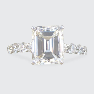 2.60 Carat Diamond Solitaire Ring In Platinum