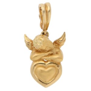 Vintage Carrera y Carrera My Angel Heart Pendant in 18ct Yellow Gold