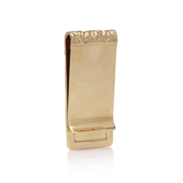 Tiffany & Co. gold money clip.