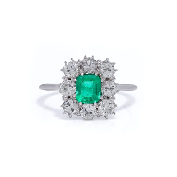 Vintage Emerald engagement ring