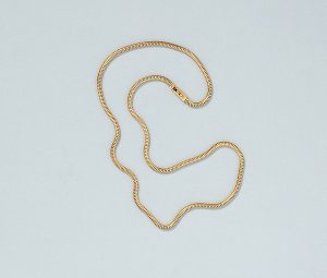 Modern Italian 18ct Yellow Gold Snake Chain