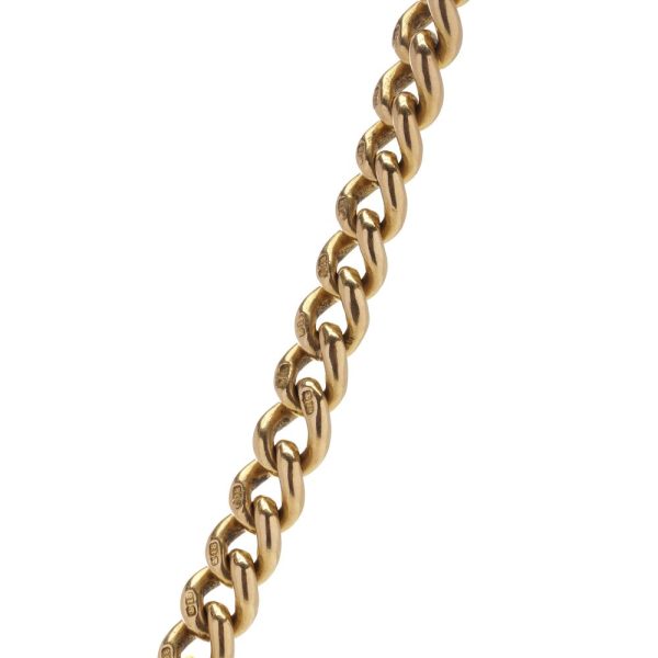 Albert chain in 18 carat yellow gold. 