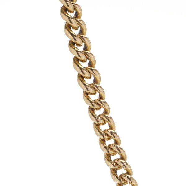 Albert chain in 18 carat yellow gold. 