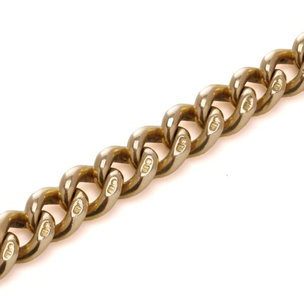 Albert chain in 18 carat yellow gold. 