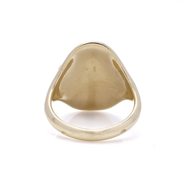 Vintage gold dragon motif signet ring.