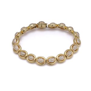 Van Cleef & Arpels Georges L’Enfant 18 Carat Yellow Gold And Diamond Link Bracelet