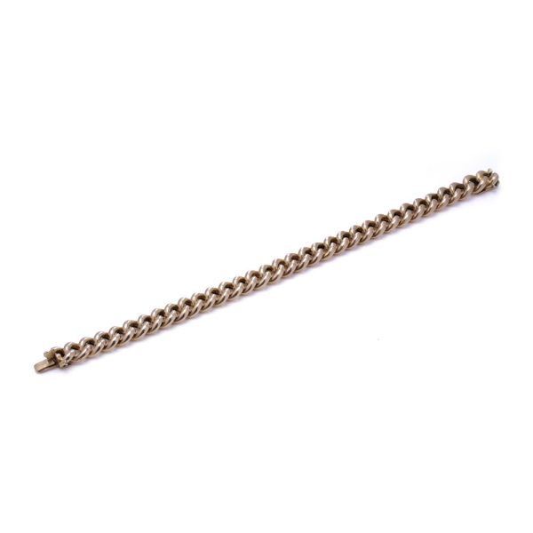 Victorian gold curb link bracelet. 