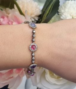 Antique Victorian Sapphire and Diamond Bracelet