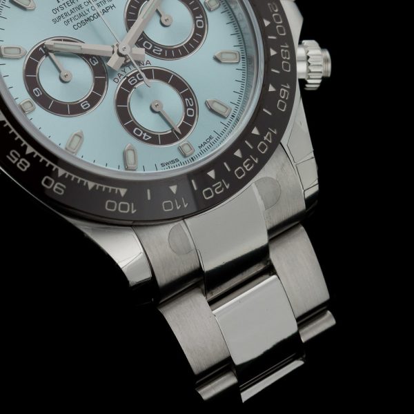 Rolex Daytona 116506 Platinum 2022 Unworn Discontinued Cool Ice Blue Dial, with Box and Papers and UK Rolex warranty card