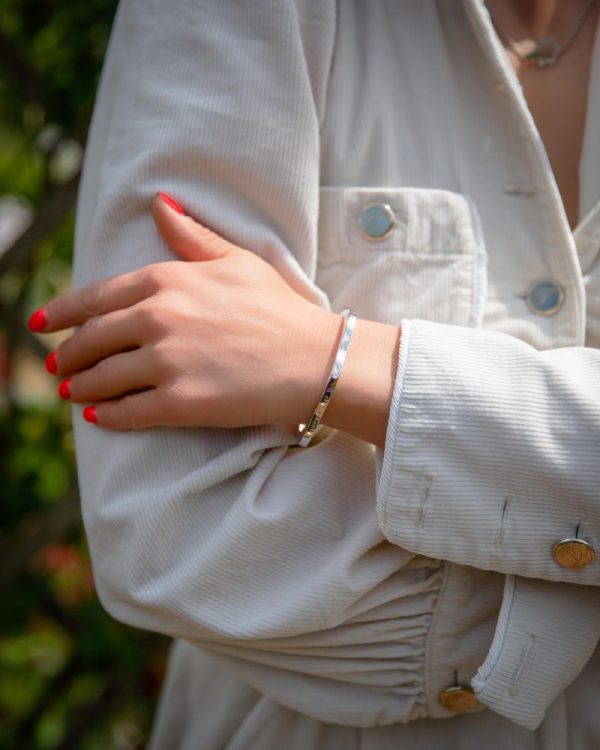 Montblanc gold and diamond bangle.