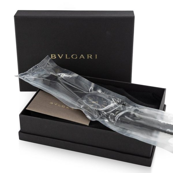 BVLGARI BVLGARI 103133 Unworn 41mm Black Watch, carbon coated stainless steel still vacuum sealed in original BVLGARI box with BVLGARI warranty