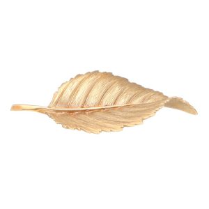 Vintage Leaf Brooch in 9ct Yellow Gold