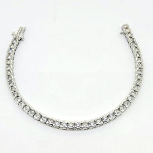 6.60ct Diamond Line Bracelet in 14ct Gold