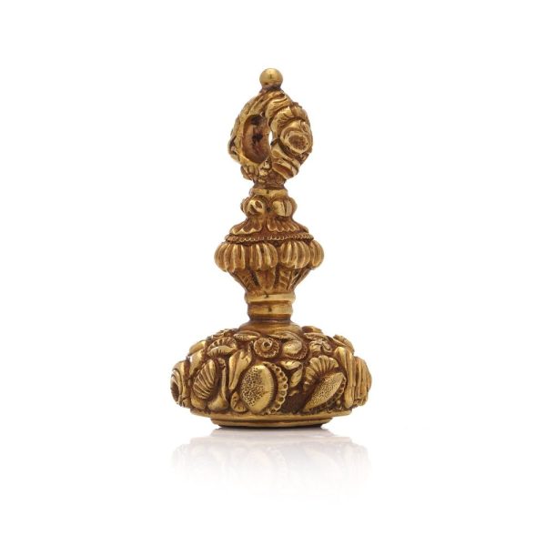 Georgian gold seal set with a carnelian intaglio.