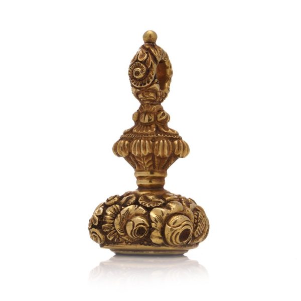 Georgian gold seal set with a carnelian intaglio.
