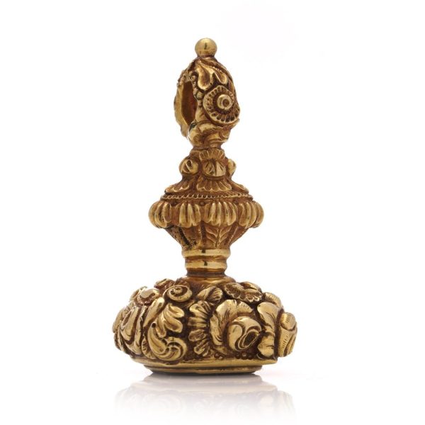 Georgian gold seal set with a carnelian intaglio.