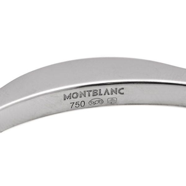 Montblanc gold and diamond bangle.