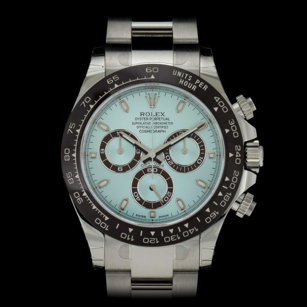 Rolex Daytona 116506 Platinum 2022 Unworn Discontinued Cool Ice Blue Dial, with Box and Papers and UK Rolex warranty card