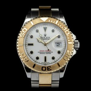 Rolex Yacht Master 16623 Gold and Steel Watch with Box Papers