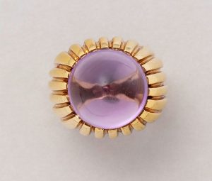 Vintage Fred of Paris 18ct Gold Amethyst Ring