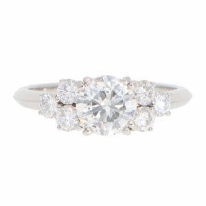 Vintage Boucheron 1.02 Carat Diamond Ring In Platinum