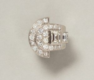 Art Deco Platinum Diamond Ring