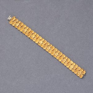 vintage 18ct yellow gold bracelet circa 1960