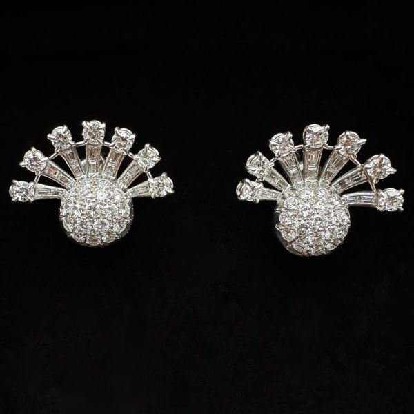 Art Deco diamond earrings