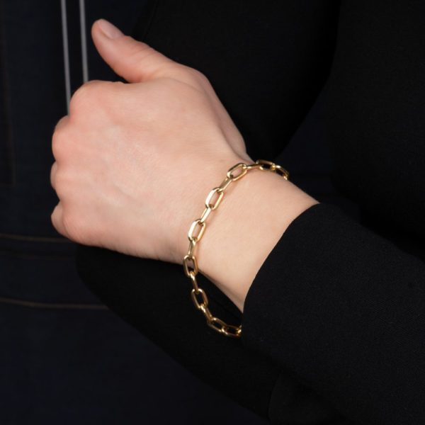 Cartier gold chain bracelet.