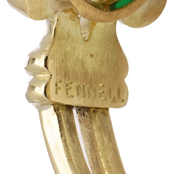 Theo Fennell emerald ring in yellow gold.