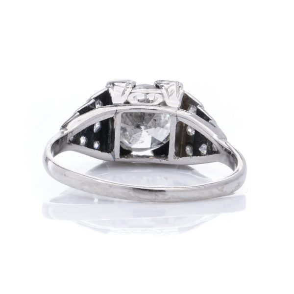 Platinum 1.25 carat diamond ring.