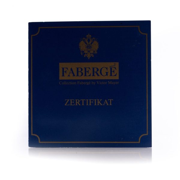 Faberge gold enamel and diamond cufflinks.