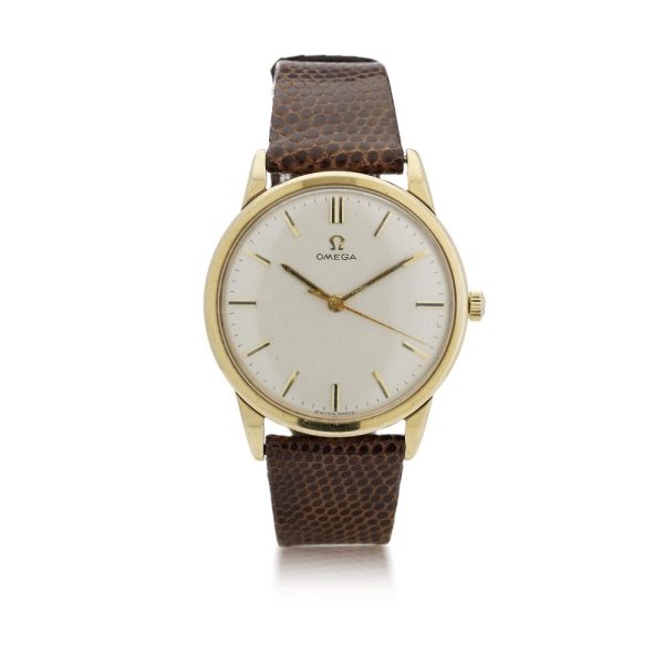 Vintage Omega wristwatch in gold.