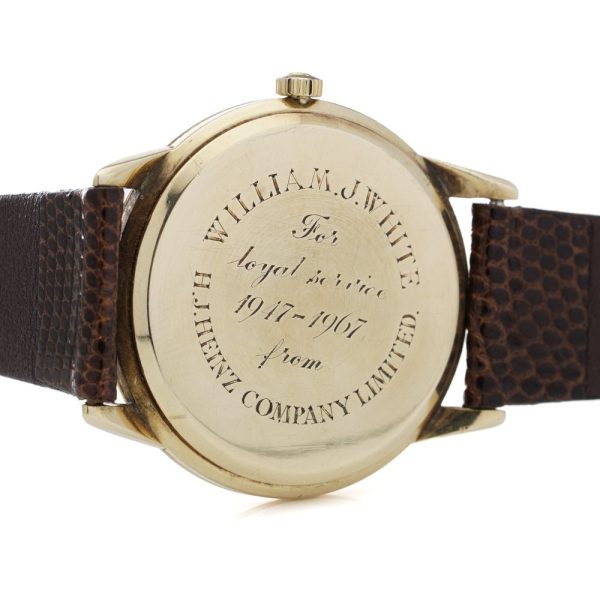 Vintage Omega wristwatch in gold.