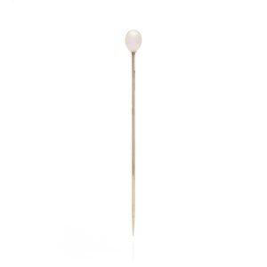 Vintage pearl stick pin in gold.